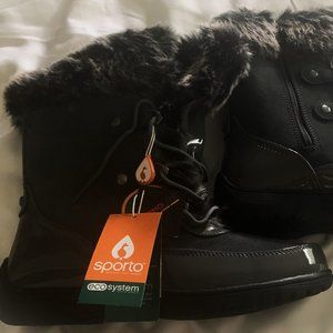 Sporto Women's Minor Waterproof Suede Mid-Calf Boot Size 10 W - Gray